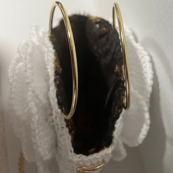 African Handmade Crochet Flower Sling Purse - Picture 5 of 6